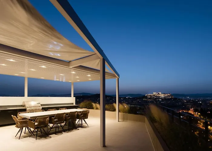 Urban Apt With Stunning Acropolis View & Roofdeck